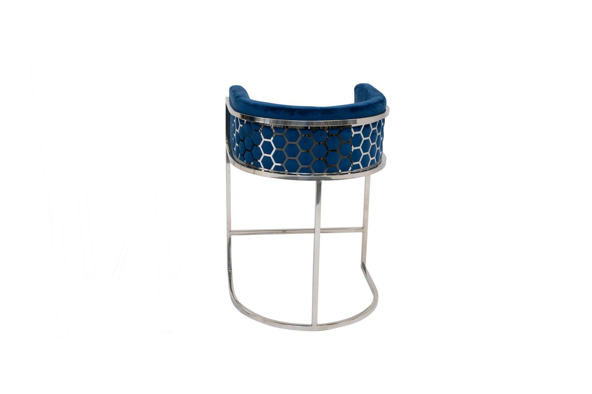 Cinderella Pub/Counter Chair – Silver