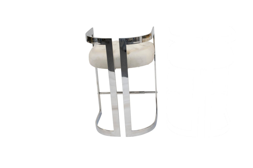 Lynda Pub Chair – Silver