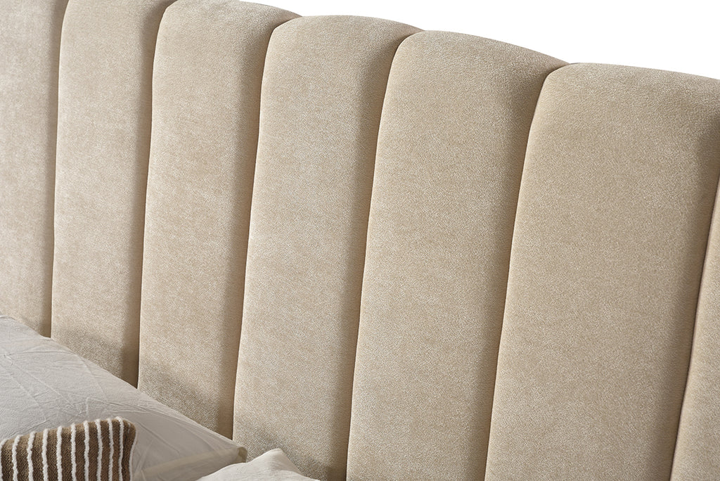 Queen Bed Frame (Beige)