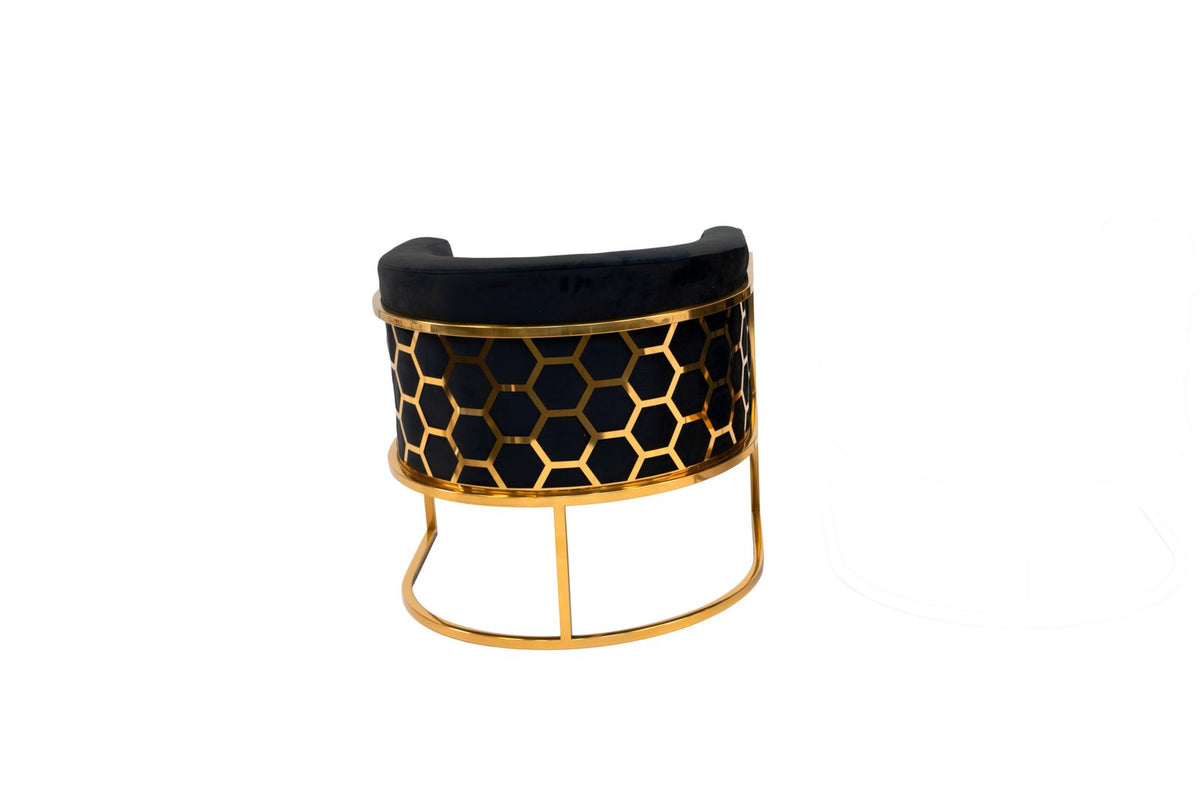 Cinderella Regular Accent Chair – Gold