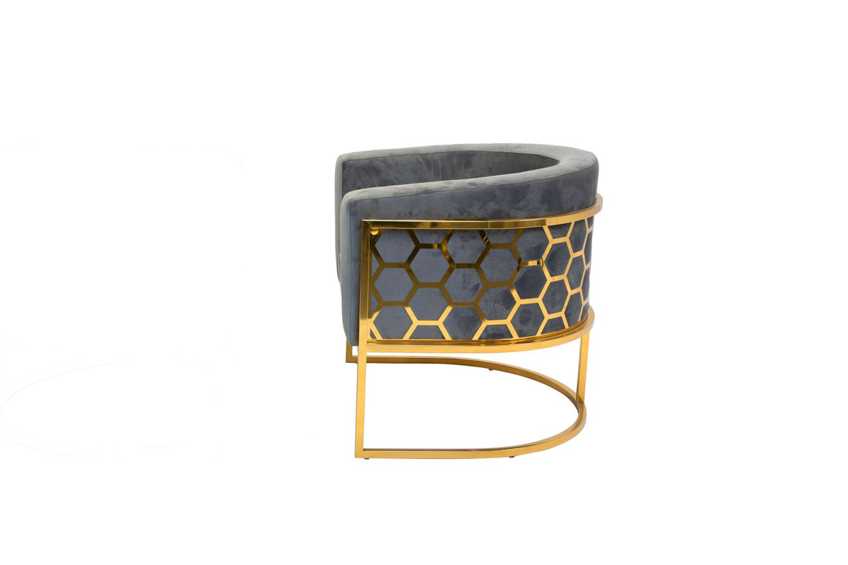 Cinderella Regular Accent Chair – Gold