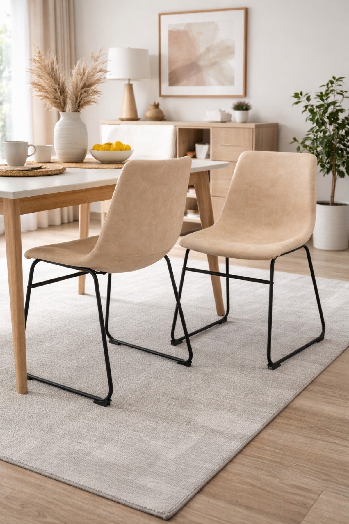Dining Chair (Vintage Beige) (Set of 2)