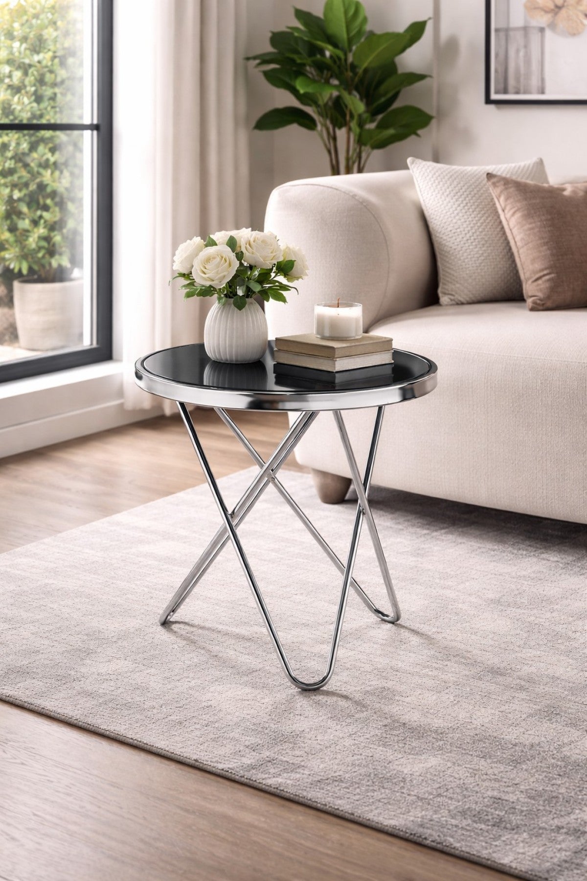Accent Table (Silver)
