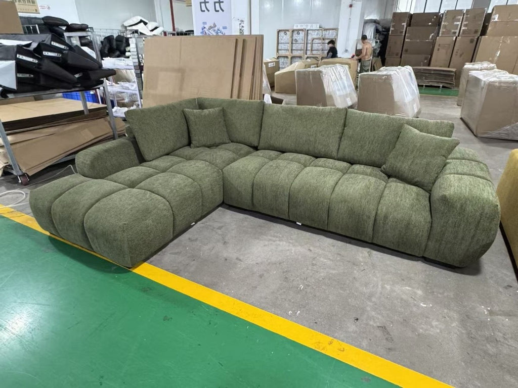 Zara LHF Sectional (Green)