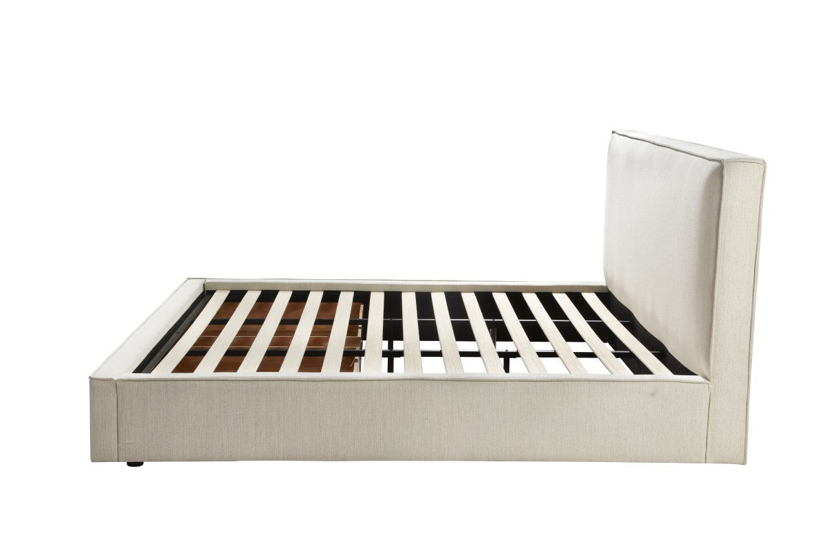 King Storage Bed (Beige)