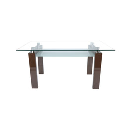 Nano Dining Table – Glossy Cappuccino Brown