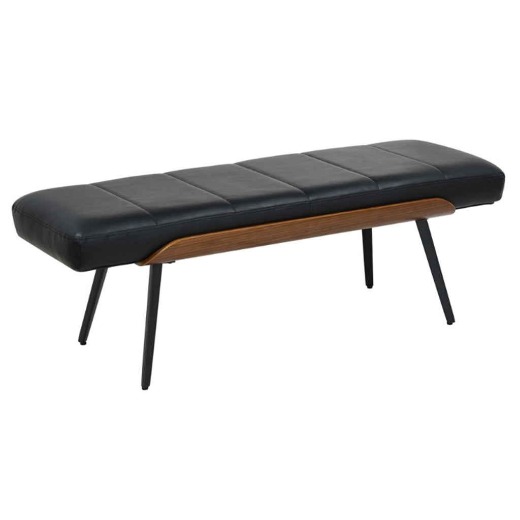 Umber Bench (Black and Walnut)