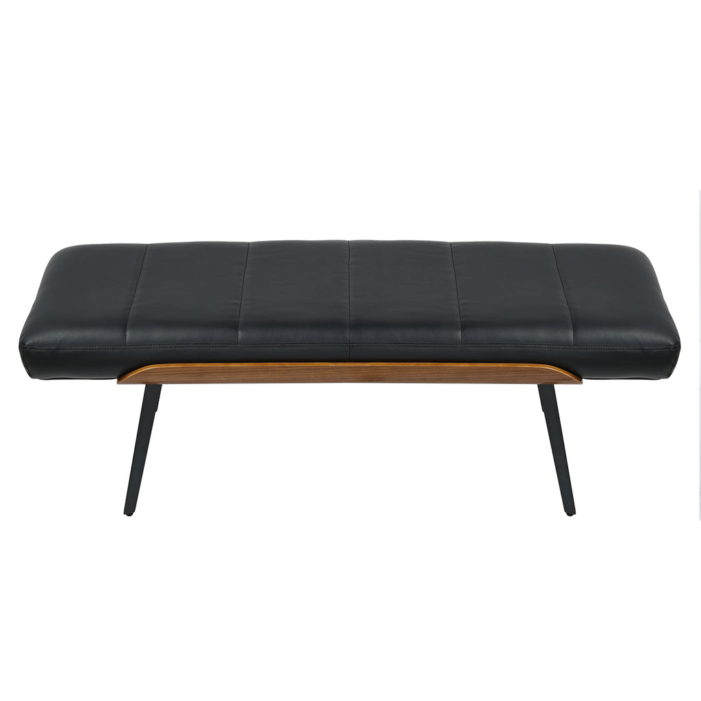 Umber Bench (Black and Walnut)