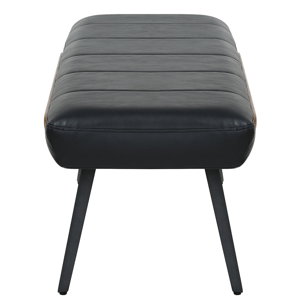Umber Bench (Black and Walnut)