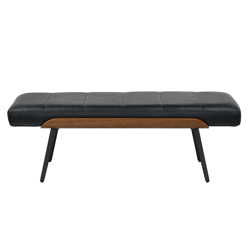 Umber Bench (Black and Walnut)