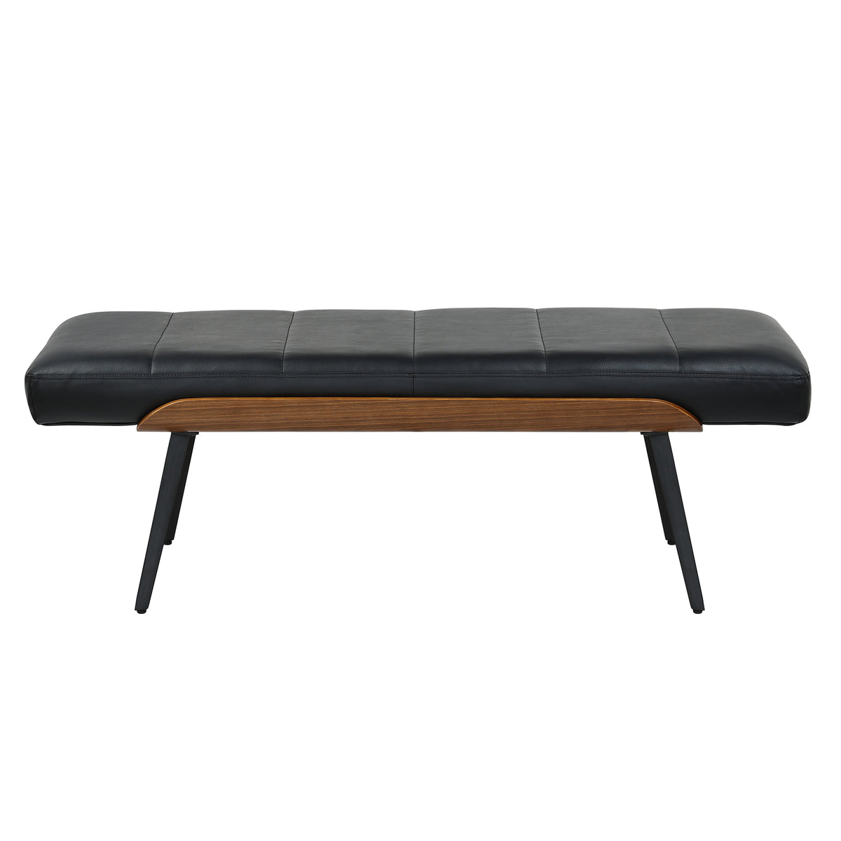 Umber Bench (Black and Walnut)