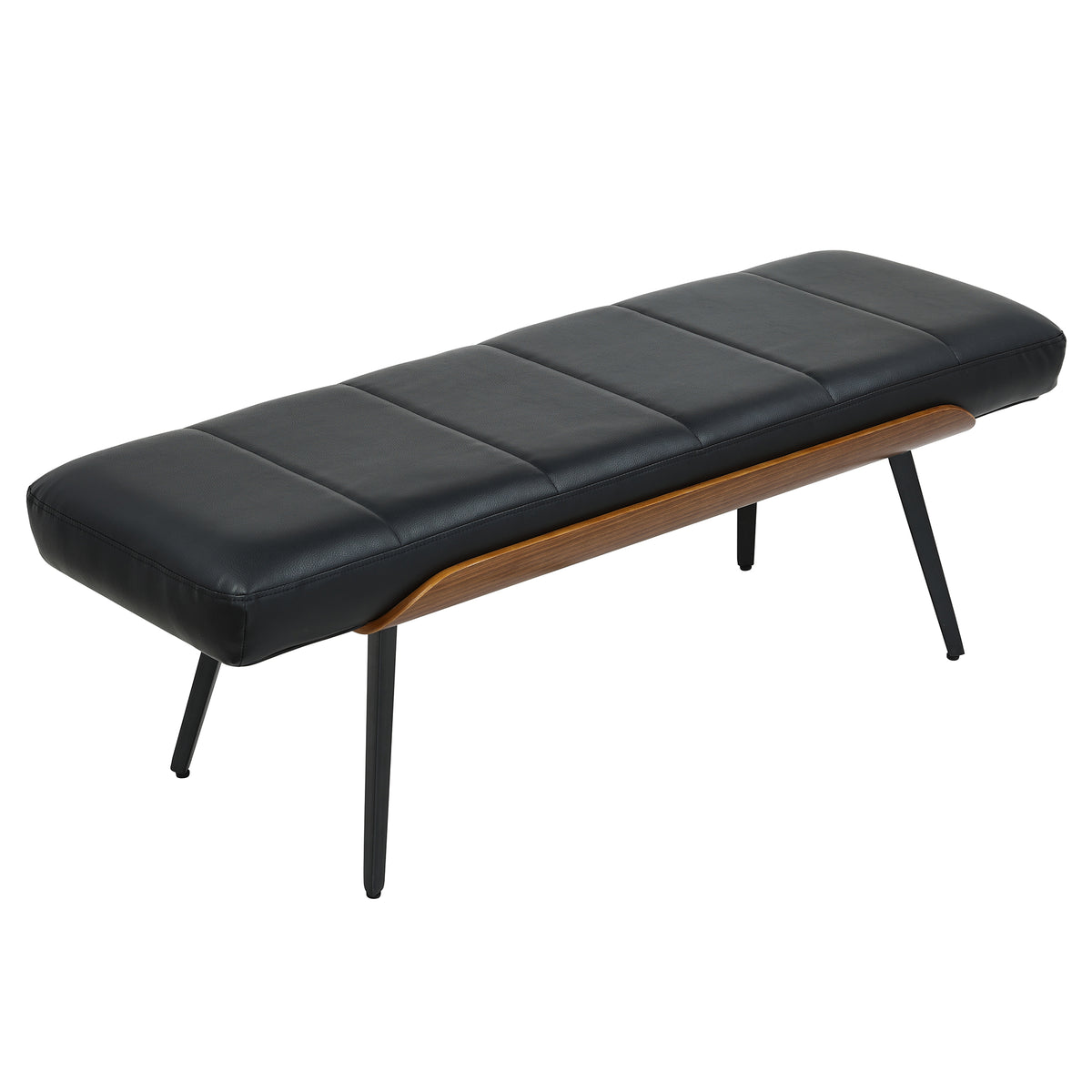 Umber Bench (Black and Walnut)