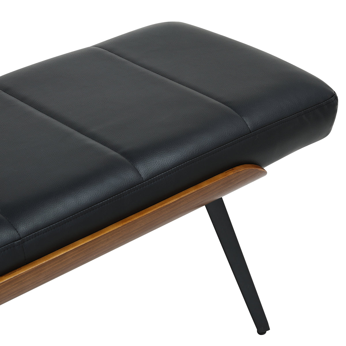 Umber Bench (Black and Walnut)