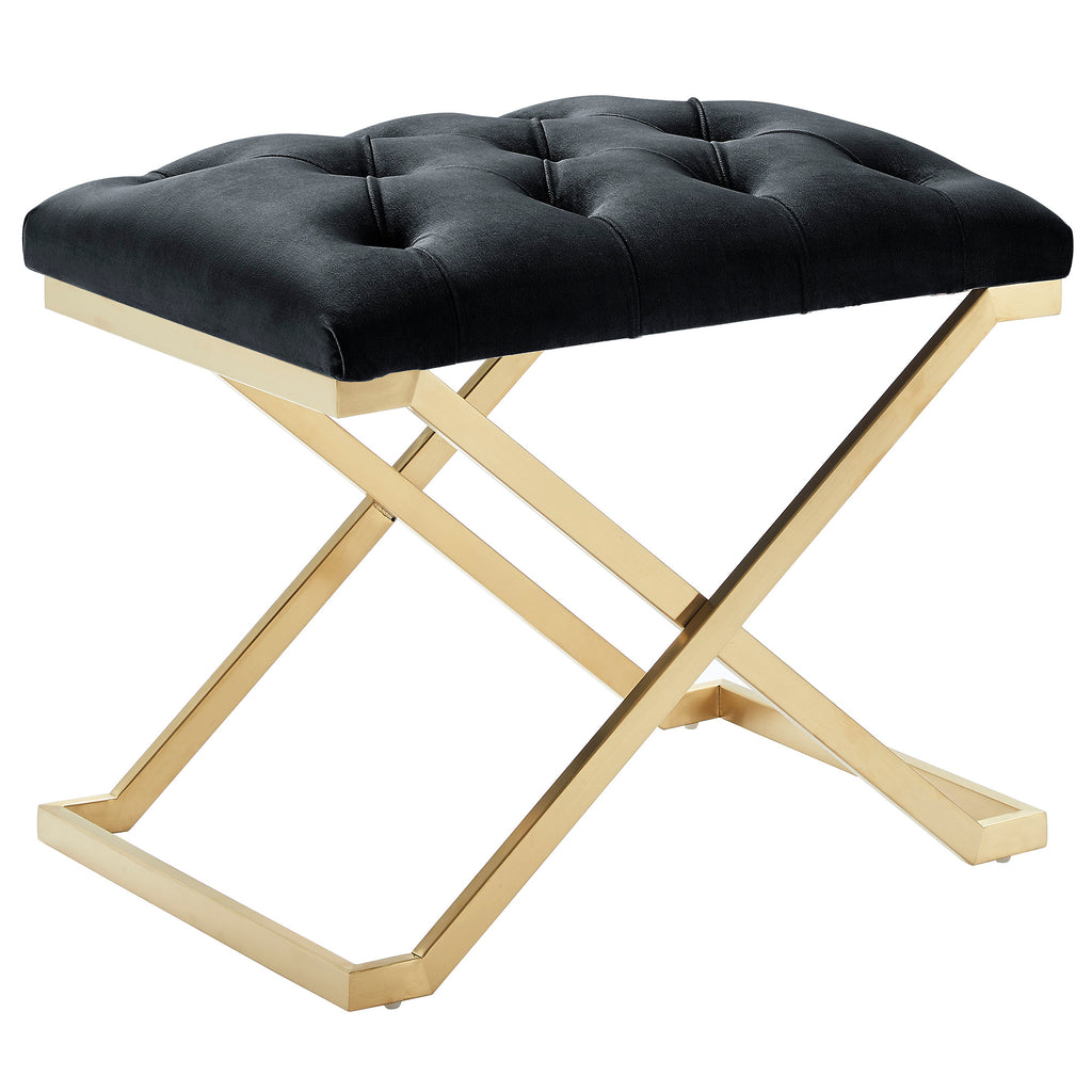 Rada Bench (Black and Brushed Gold)