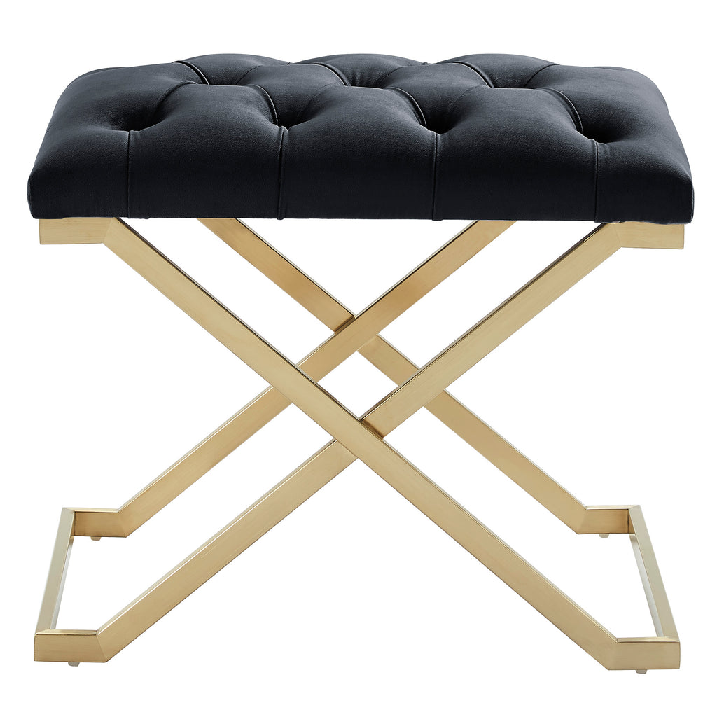 Rada Bench (Black and Brushed Gold)