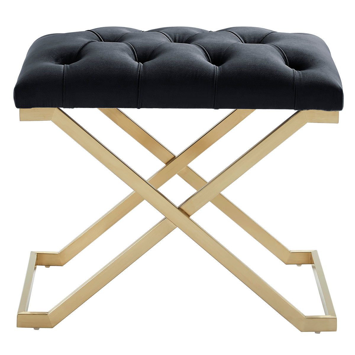 Rada Bench (Black and Brushed Gold)