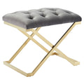 Rada Bench (Grey and Brushed Gold)