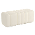 Rigel Large Ottoman Bench (Ivory)