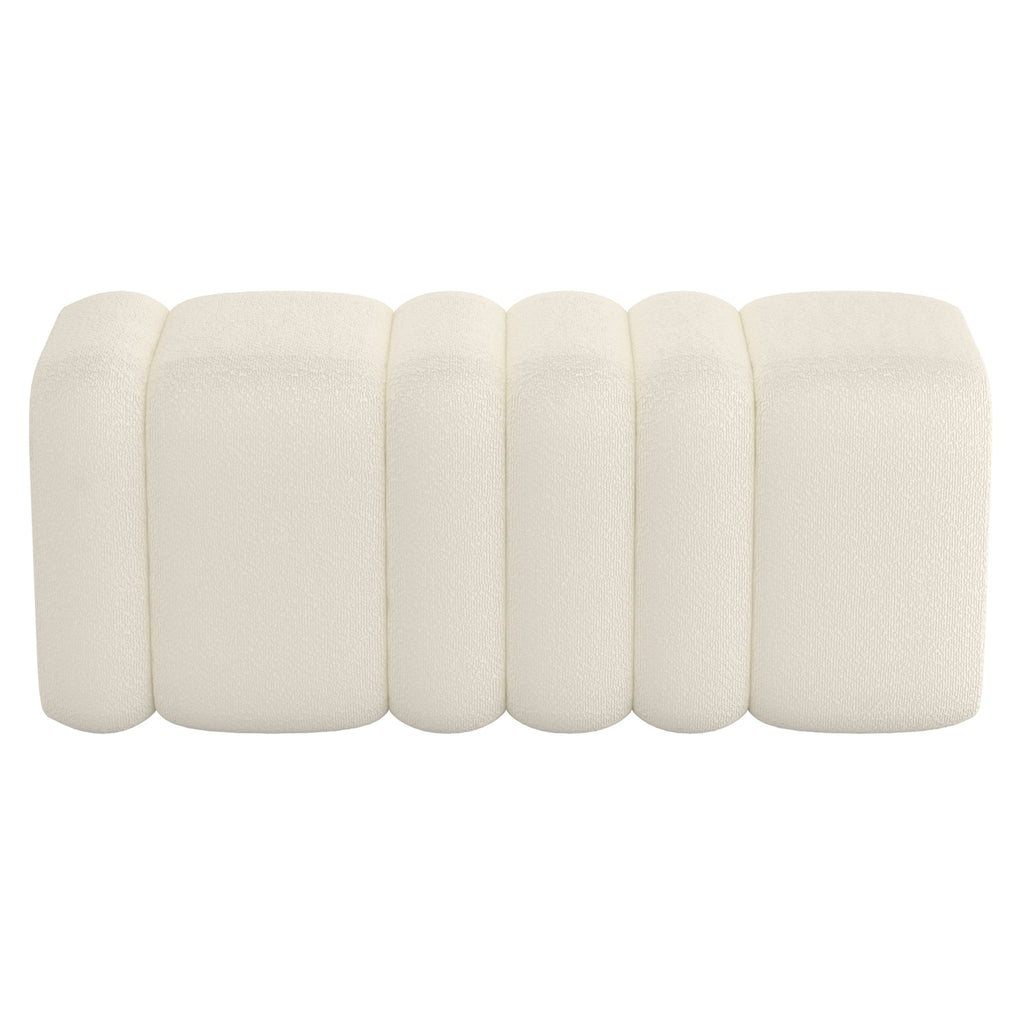 Rigel Large Ottoman Bench (Ivory)