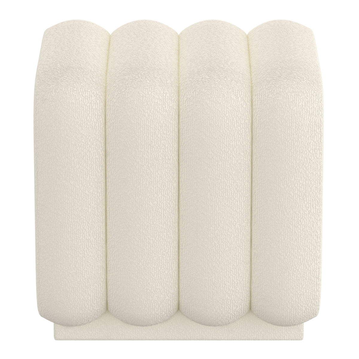 Rigel Small Square Ottoman (Ivory)