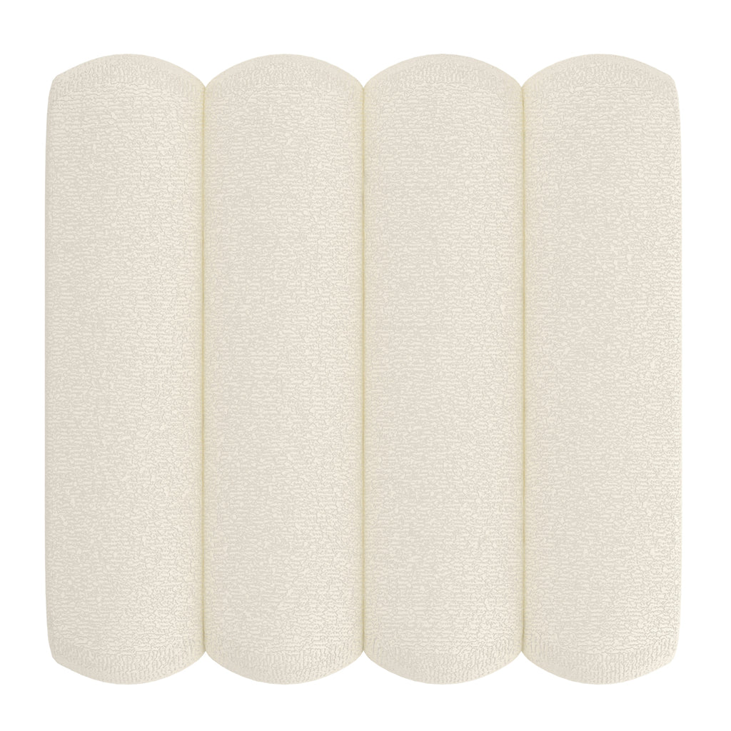 Rigel Small Square Ottoman (Ivory)