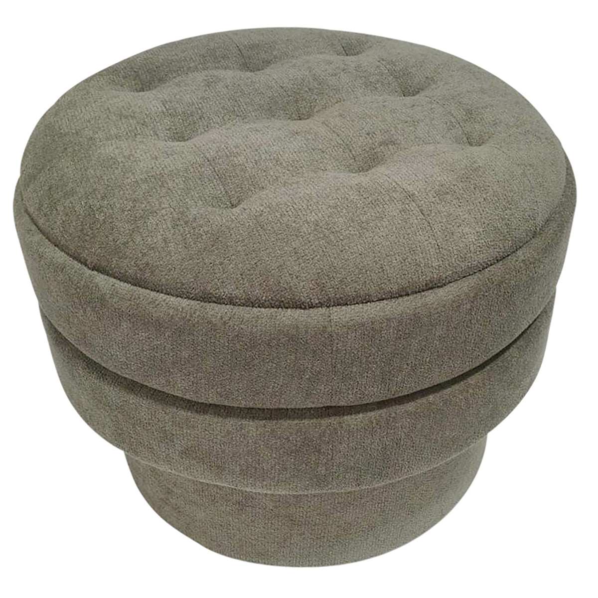 Kepler Round Storage Ottoman (Moss)