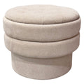 Kepler Round Storage Ottoman (Oat)