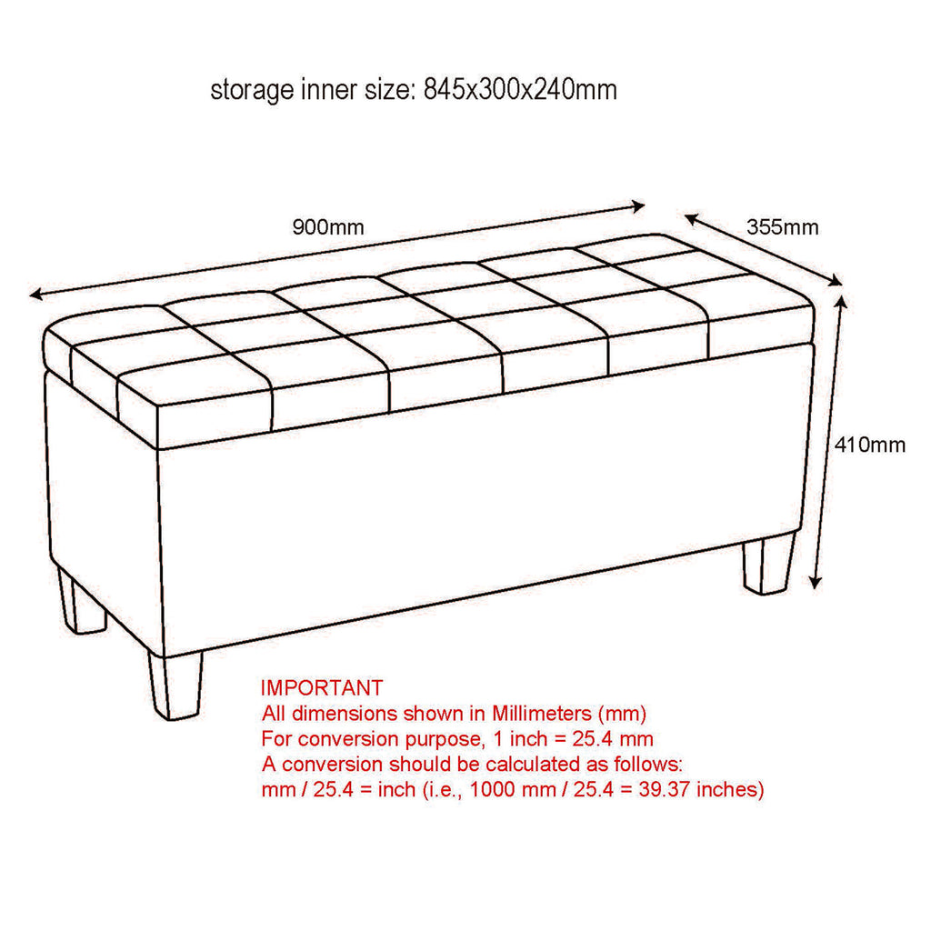 Sonos Storage Ottoman Bench (Oat)