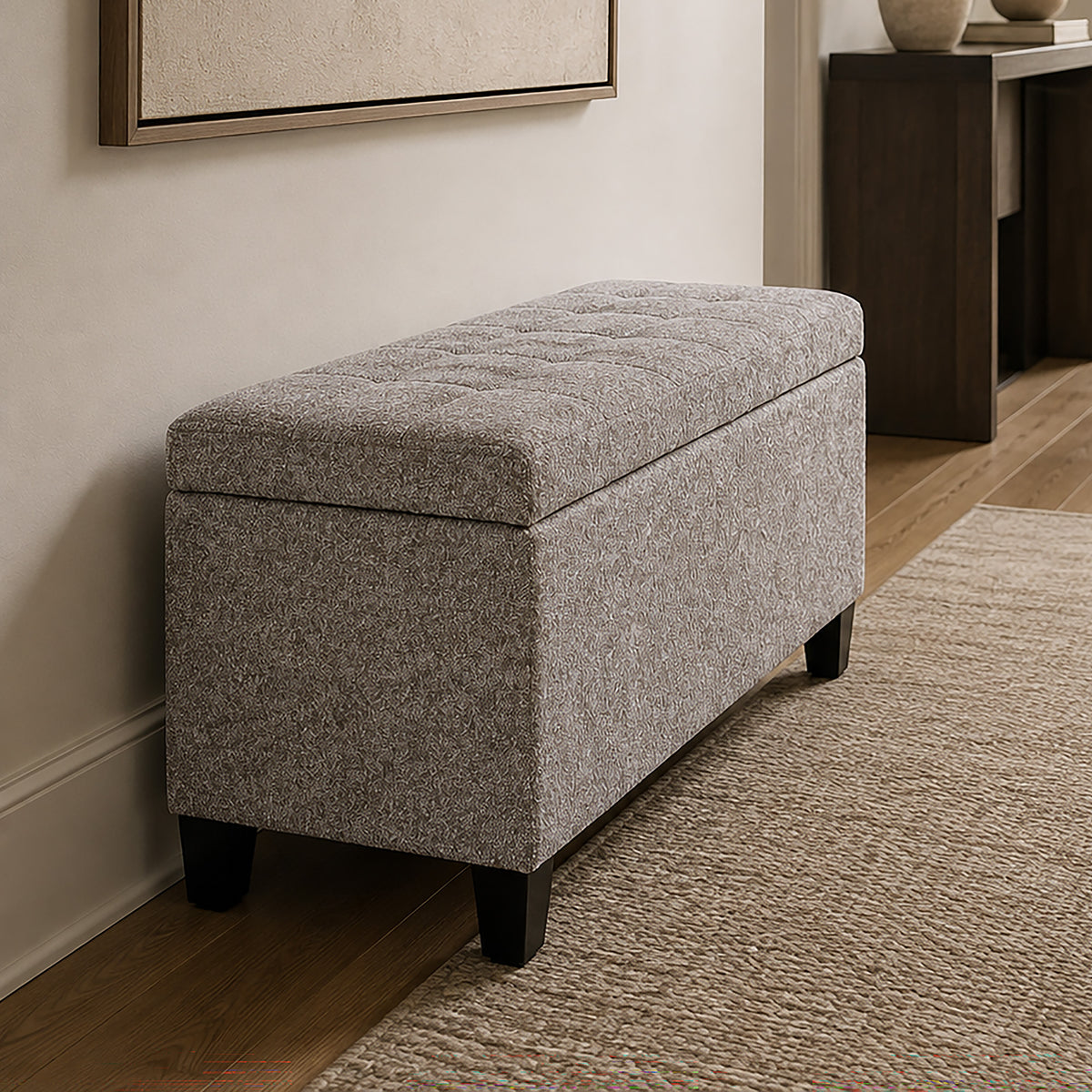 Sonos Storage Ottoman Bench (Stone)