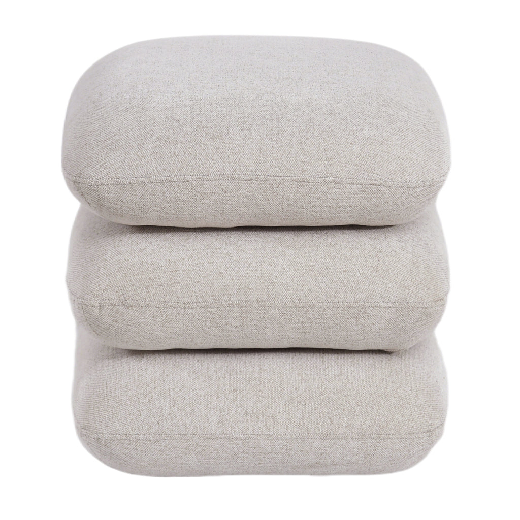 Rylee Square Ottoman (Beige)