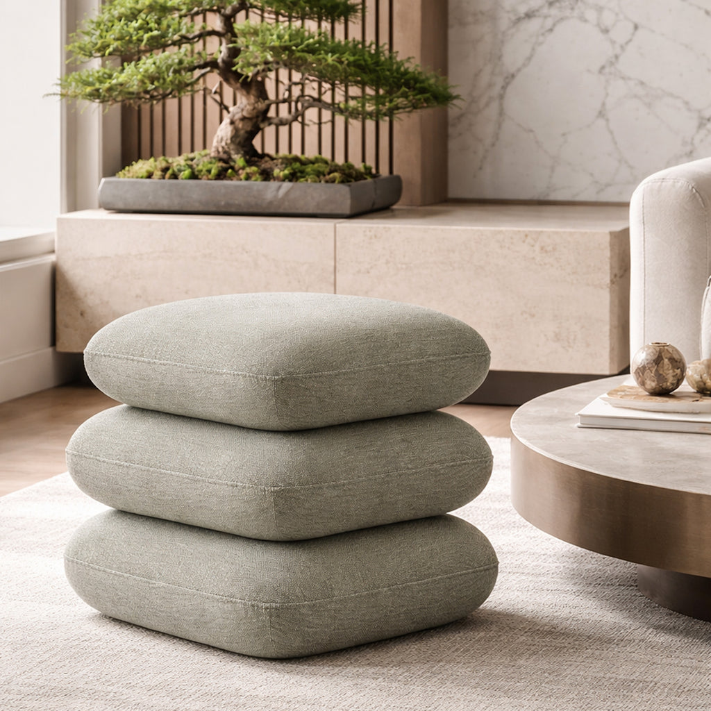 Rylee Square Ottoman (Sage)