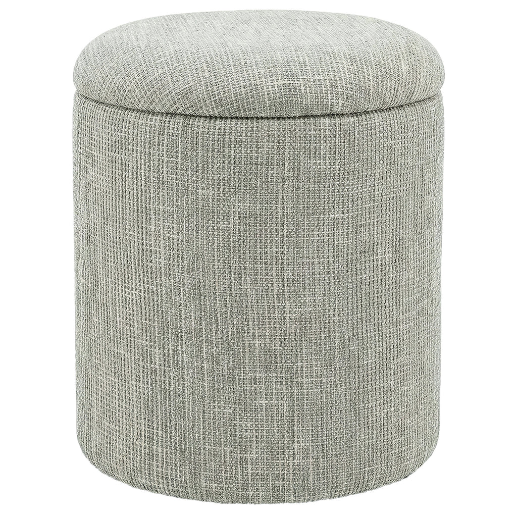 Twyla Round Storage Ottoman (Sage)