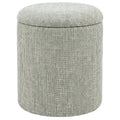 Twyla Round Storage Ottoman (Sage)
