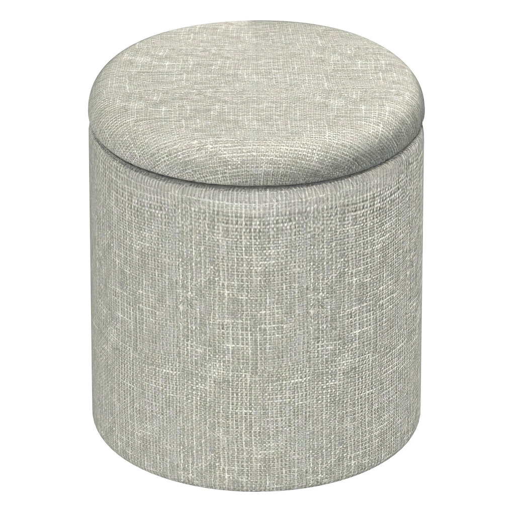 Twyla Round Storage Ottoman (Sage)