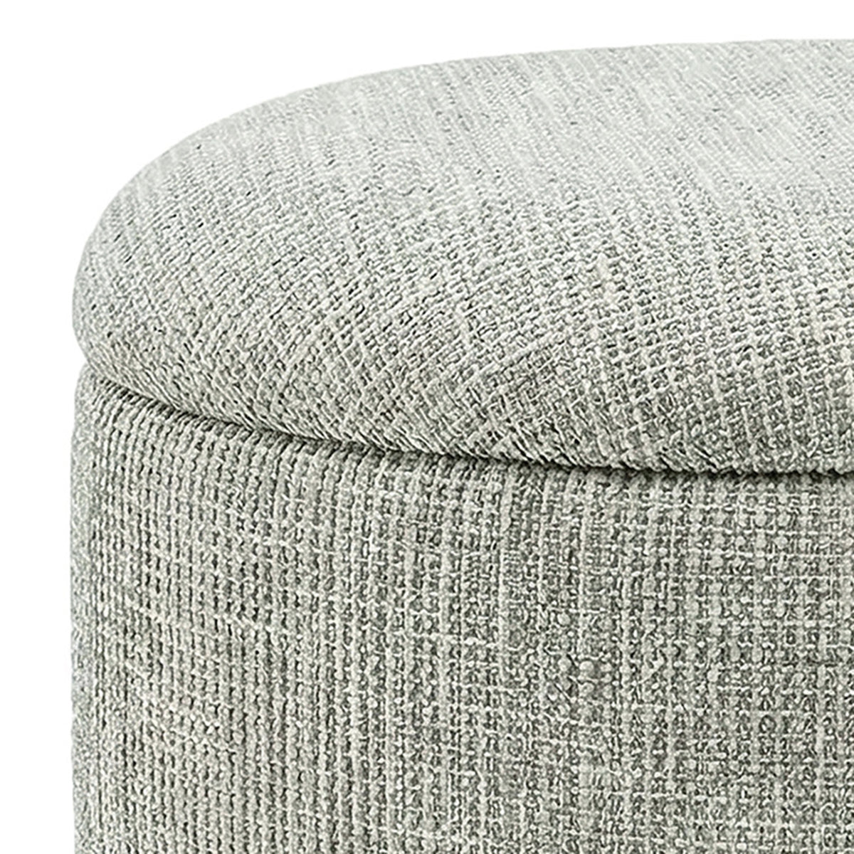 Twyla Round Storage Ottoman (Sage)
