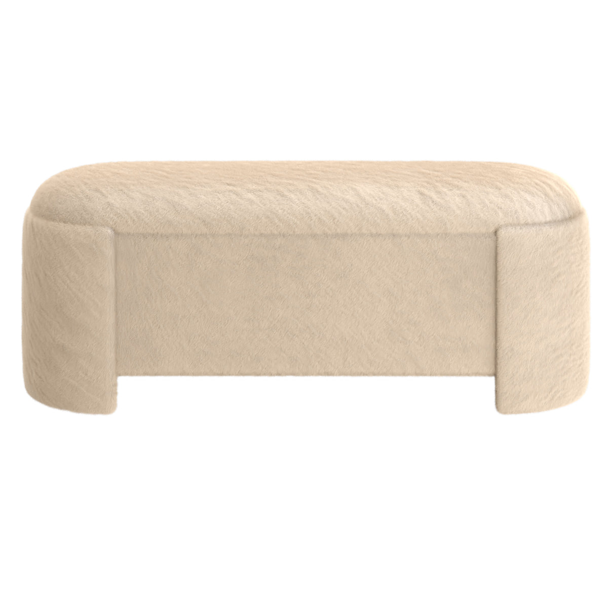 Selene Storage Ottoman (Dark Beige)