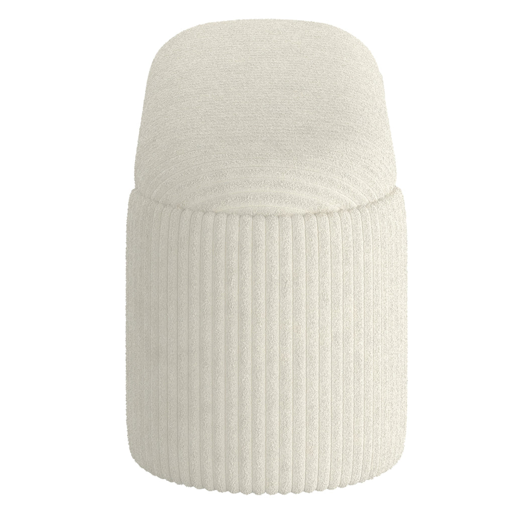 Cybil Storage Ottoman (Ivory)