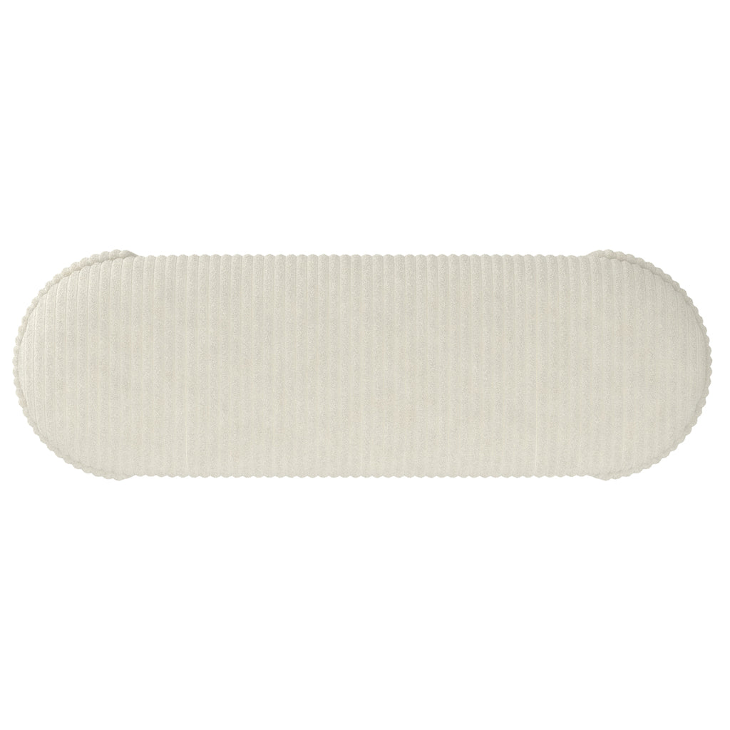 Cybil Storage Ottoman (Ivory)
