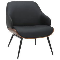 Umber Accent Chair (Black and Walnut)
