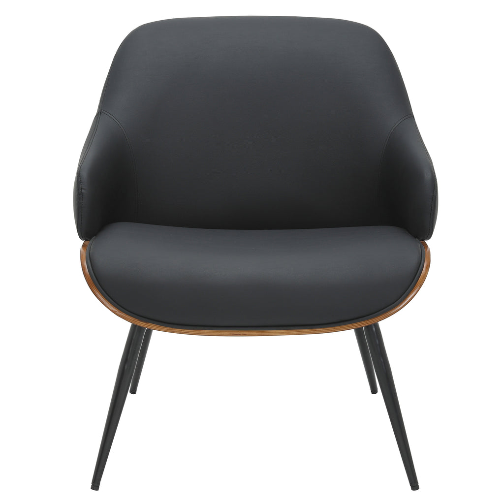 Umber Accent Chair (Black and Walnut)