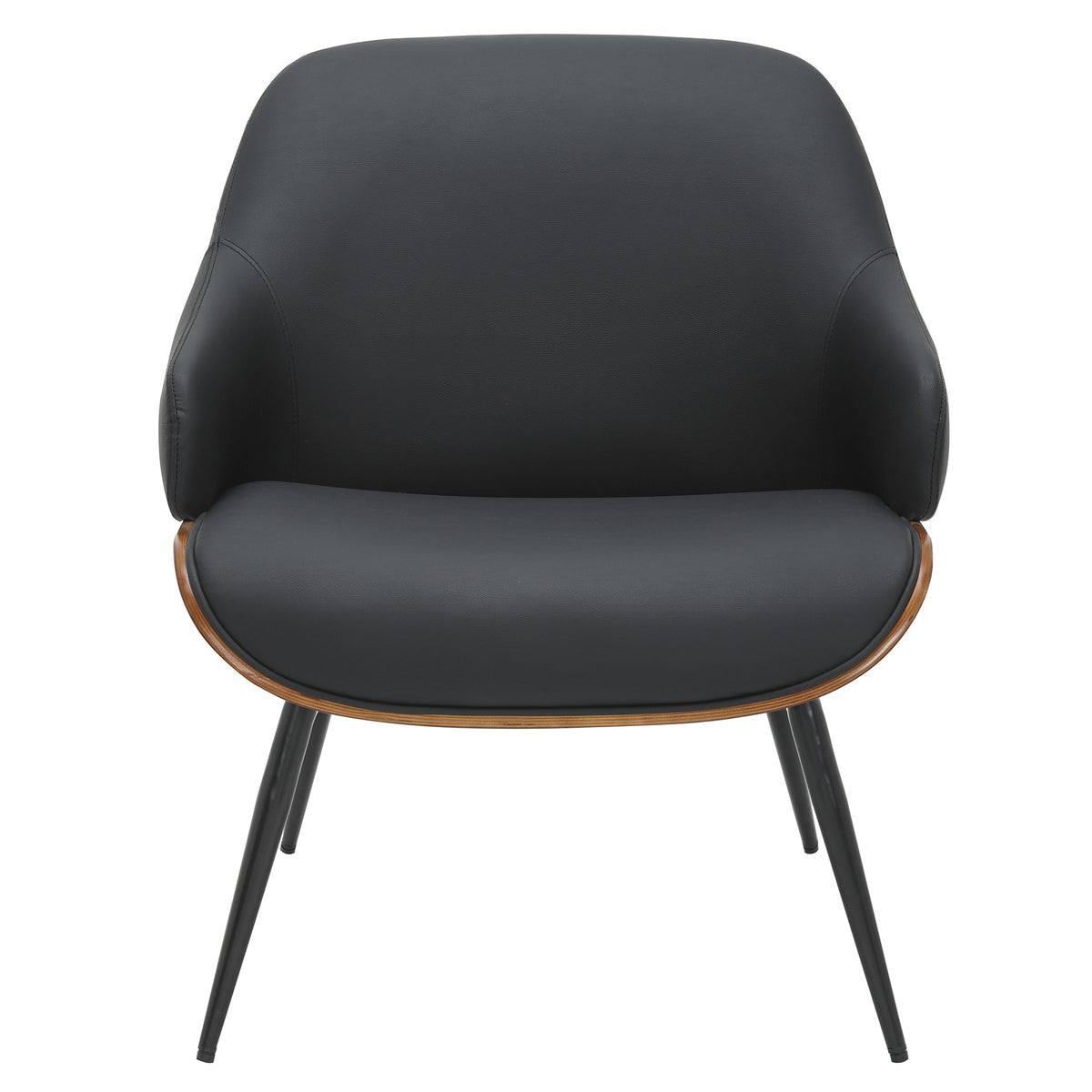 Umber Accent Chair (Black and Walnut)