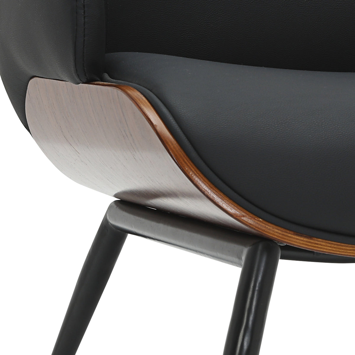Umber Accent Chair (Black and Walnut)
