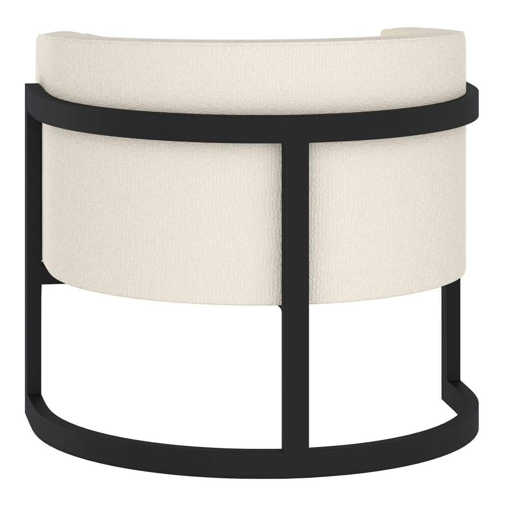 Zhuri Accent Chair (Ivory and Black)