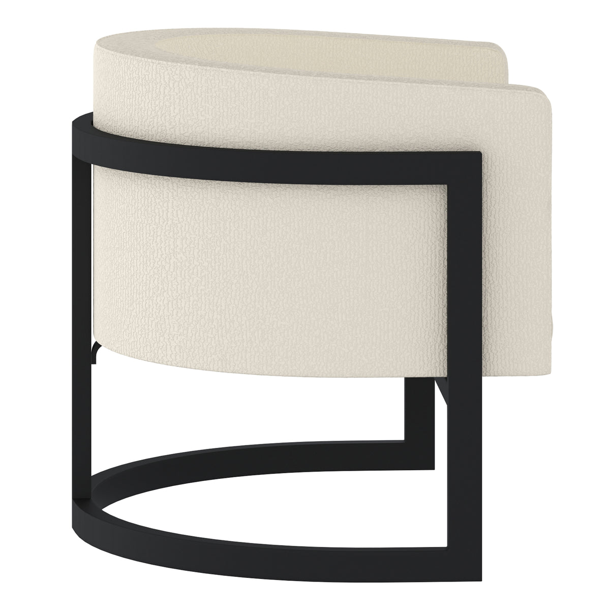 Zhuri Accent Chair (Ivory and Black)