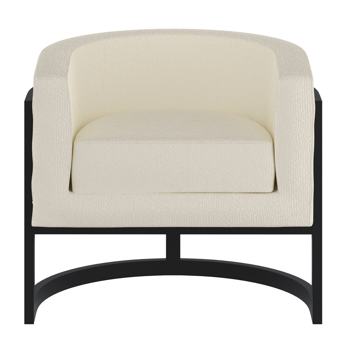Zhuri Accent Chair (Ivory and Black)