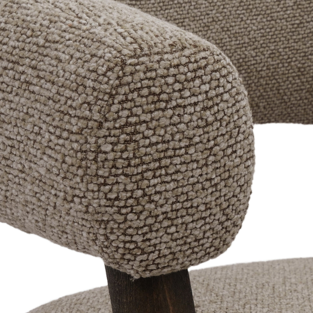 Surin Accent Chair (Brown and Walnut)