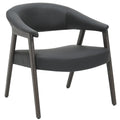 Bexley Accent Chair (Black and Dark Walnut)