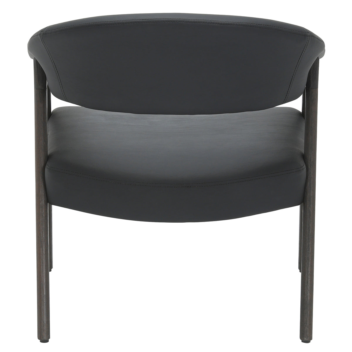 Bexley Accent Chair (Black and Dark Walnut)