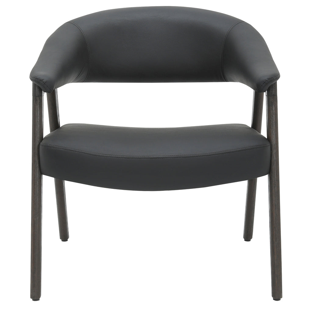 Bexley Accent Chair (Black and Dark Walnut)