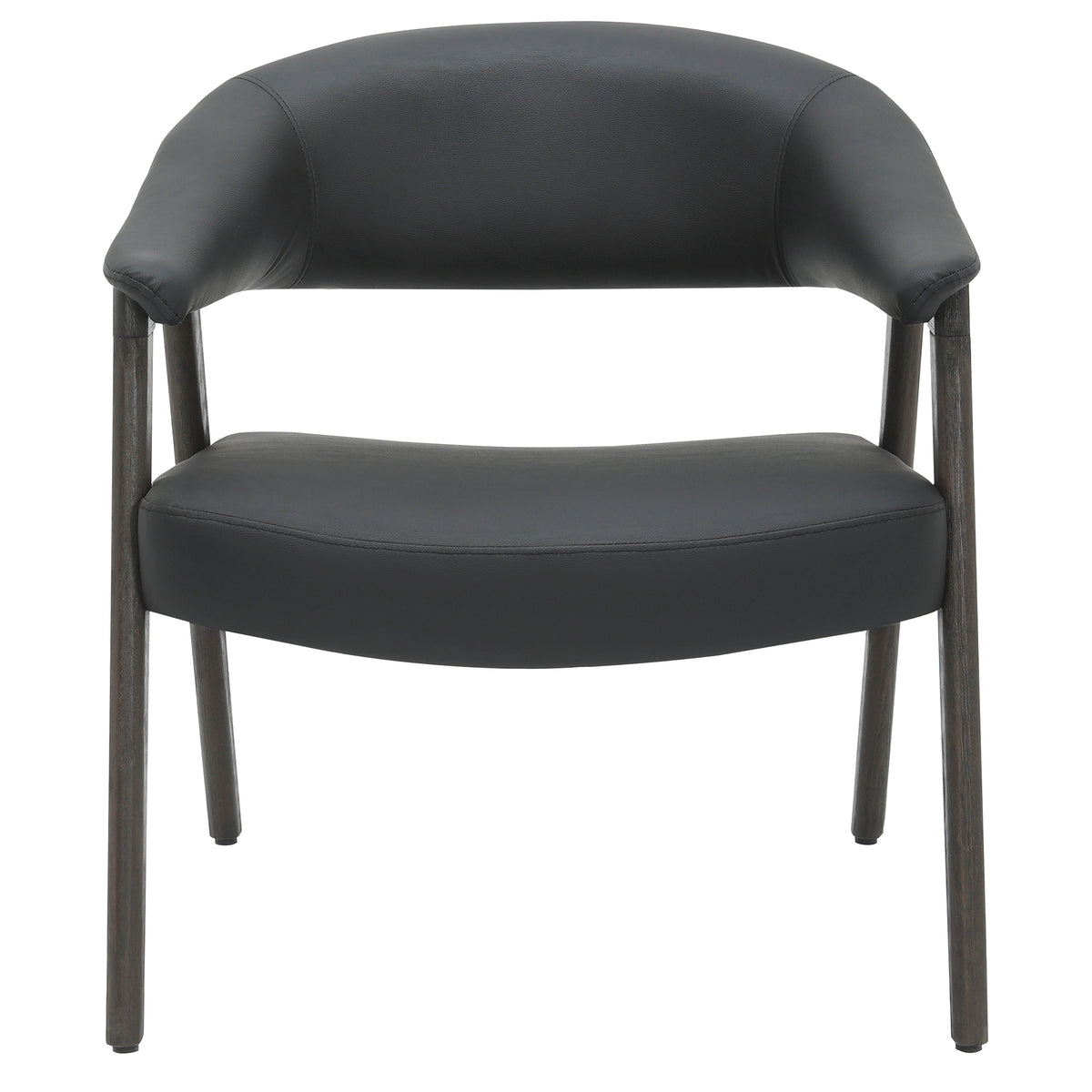 Bexley Accent Chair (Black and Dark Walnut)